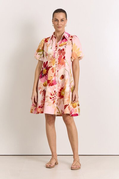 Adorne Amalie Linen Short Dress-5.10.26-Hello Cyril.