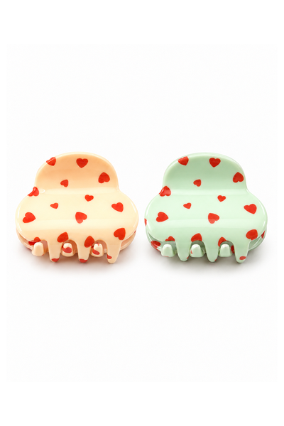 Tiger Tree Small Heart Hair Clips-hc-shop-by-style-Hello Cyril.