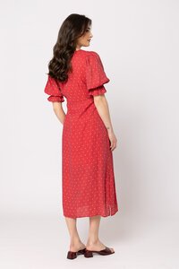 Seeking Lola Red Spot Opportunity Dress