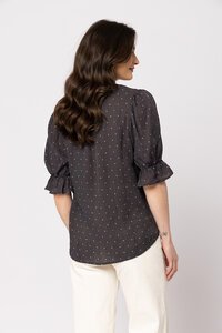 Seeking Lola Blue Brown Spot Honest Top