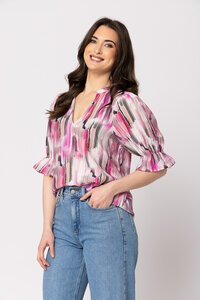 Seeking Lola Pink Iridescence Honest Top
