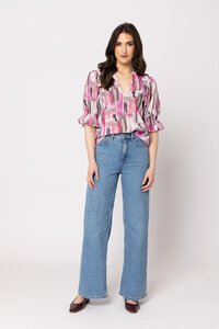 Seeking Lola Pink Iridescence Honest Top