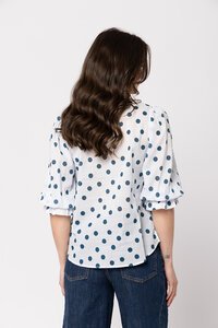 Seeking Lola Ink Spot Capella Blouse