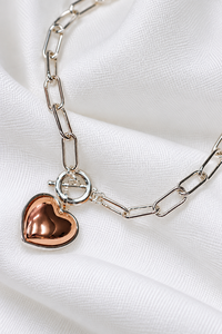 SHE Jewellery Luxe Link Heart Necklace
