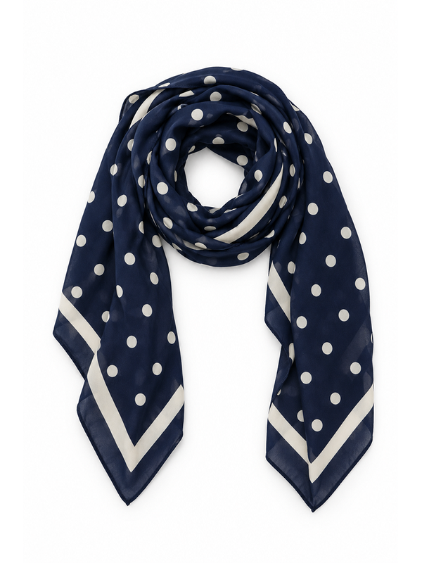 Ivys Polka Dot Square Scarf