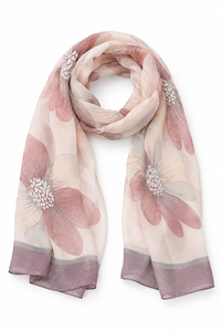 Ivys Magnolia Border Scarf