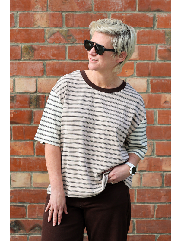 Foxwood SS Mash Up Stripe Tee