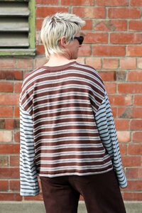 Foxwood Mash Up Stripe LS Tee