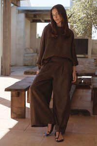 Tirelli Funnel Neck Boxy Top