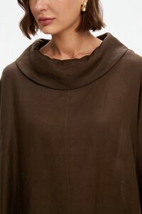 Tirelli Funnel Neck Boxy Top