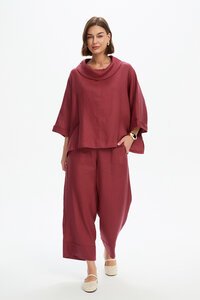 Tirelli Funnel Neck Boxy Top