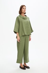 Tirelli Funnel Neck Boxy Top