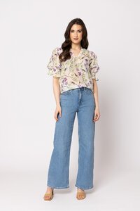 Seeking Lola Wisteria Sprig Honest Top