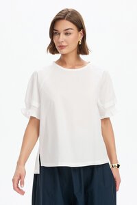 Tirelli Ruffle Sleeve Detail Top
