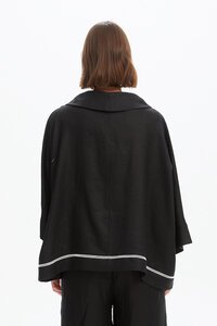 Tirelli Ladder Hem Cowl Neck Top