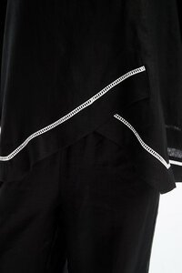 Tirelli Ladder Hem Cowl Neck Top