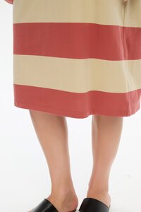 Tirelli Stripe Bubble Sleeve Dress