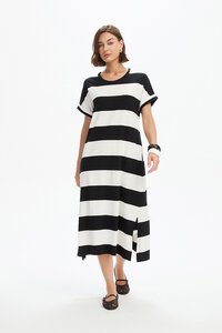 Tirelli Stripe Easy Midi Dress