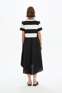 Tirelli Stripe Hanky Hem Combi Dress