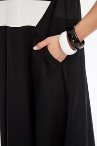 Tirelli Stripe Hanky Hem Combi Dress