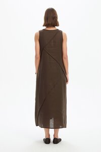Tirelli Reverse French Seam Maxi Dress