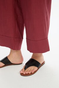 Tirelli Wide Leg Linen Pant