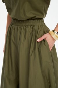 Tirelli Pintuck Hem Poplin Skirt