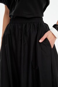 Tirelli Pintuck Hem Poplin Skirt