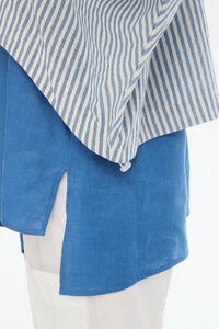 Tirelli Wide Crop Stripe Overshirt