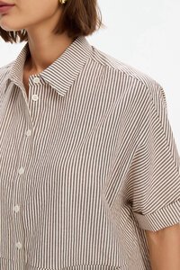 Tirelli Pleat Pocket Stripe Shirt