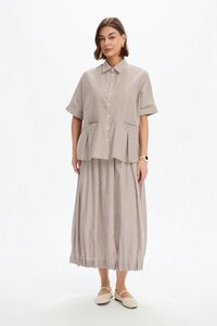 Tirelli Pleat Pocket Stripe Shirt