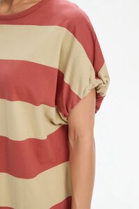 Tirelli Stripe Bubble Sleeve Tee