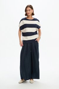 Tirelli Stripe Bubble Sleeve Tee