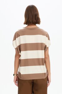 Tirelli Stripe Bubble Sleeve Tee