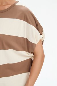 Tirelli Stripe Bubble Sleeve Tee
