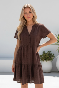 Miracle Broderie Tier Dress