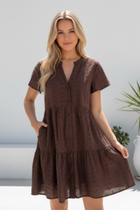 Miracle Broderie Tier Dress