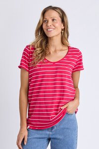 Elm Pima Vee Stripe Tee