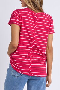 Elm Pima Vee Stripe Tee