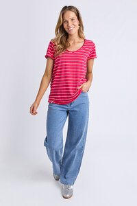 Elm Pima Vee Stripe Tee