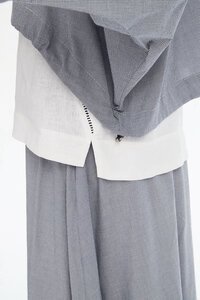 Tirelli Wide Crop Gingham Overshirt