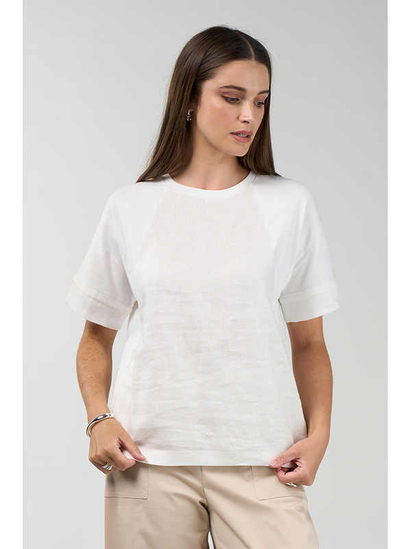 Madly Sweetly Mixed Media Tee - Pre Order 