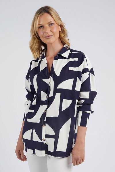 Elm Dali Abstract Shirt-shop-by-label-Hello Cyril.