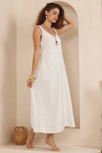 Iris Maxi Lucia Linen Maxi Dress