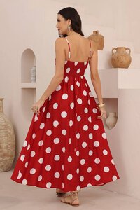 Iris Maxi Portofino Polka Dot Maxi Dress