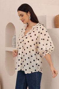 Iris Maxi Delia Polka Dot Top