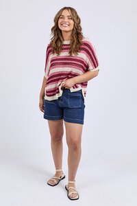 Elm Striped Knit Top