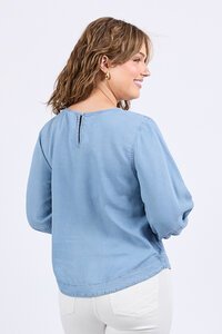 Elm Della Chambray Top