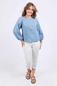 Elm Della Chambray Top