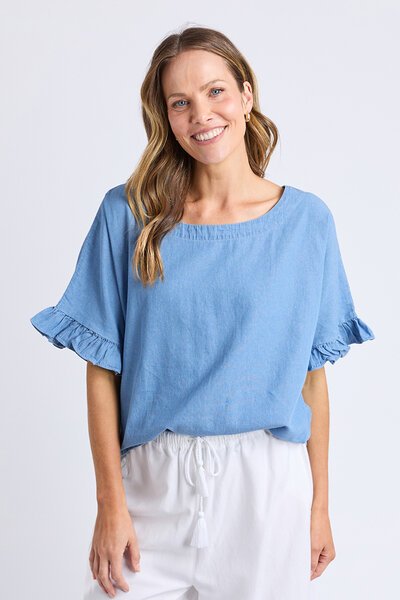 Elm Tilda Chambray Shirt-shop-by-label-Hello Cyril.
